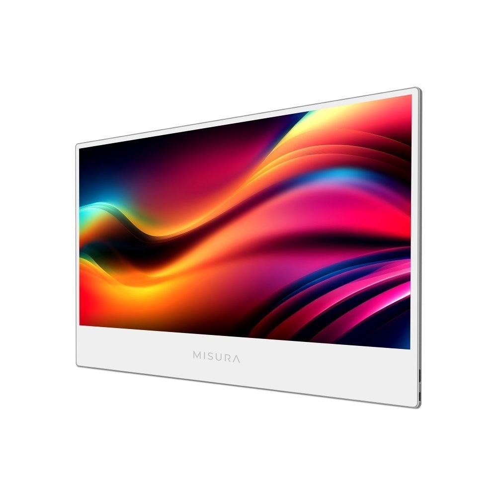 Monitor Misura Single Style Touch Screen portativ, 16", 1920 x 1080, i argjendtë