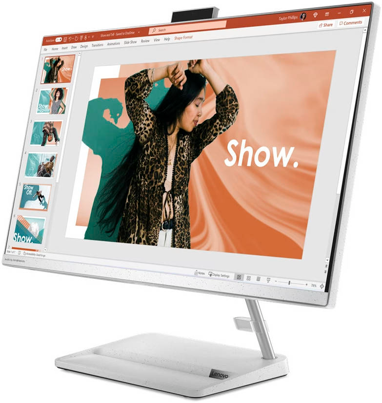 Kompjuter All-in-one Lenovo 27IAP7, 27", Intel Core i7-1260P, 16GB RAM, 512GB SSD, Intel Iris Xe Graphics