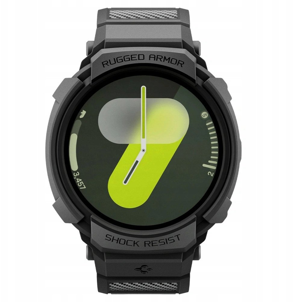 Aksesor për smartwatch Spigen Rugged Armor Pro, Galaxy Watch8 44mm, i zi