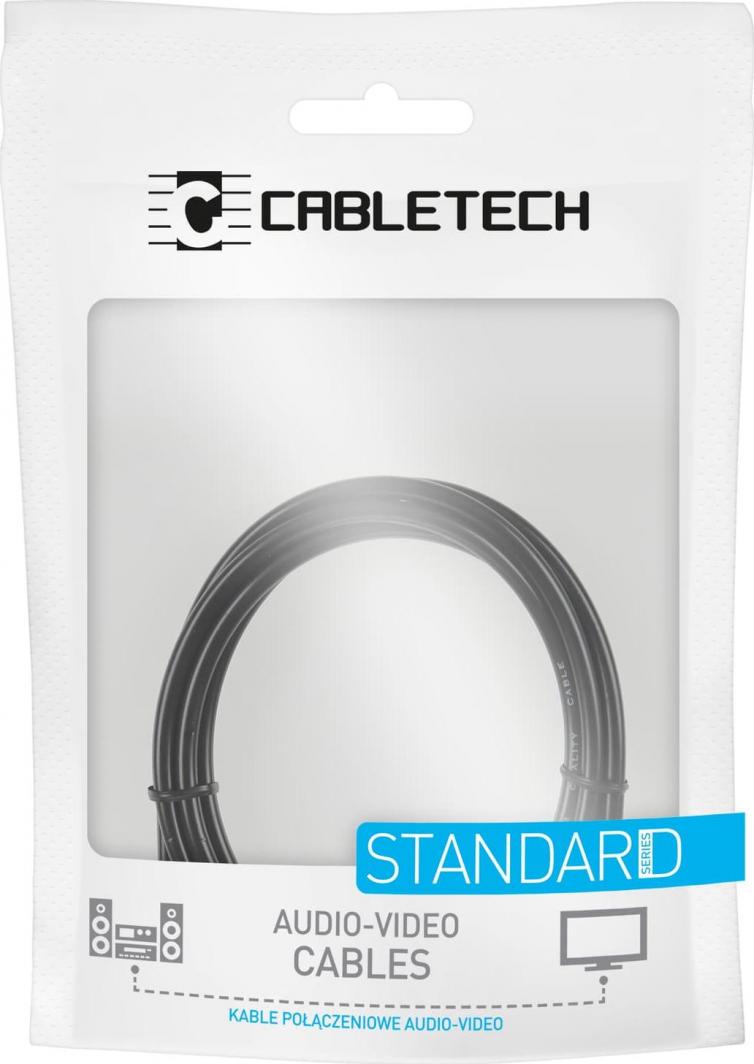 Kabllo Cabletech RCA (Cinch) x2 (KPO3954-5), 5m, 2 copë, e zezë
