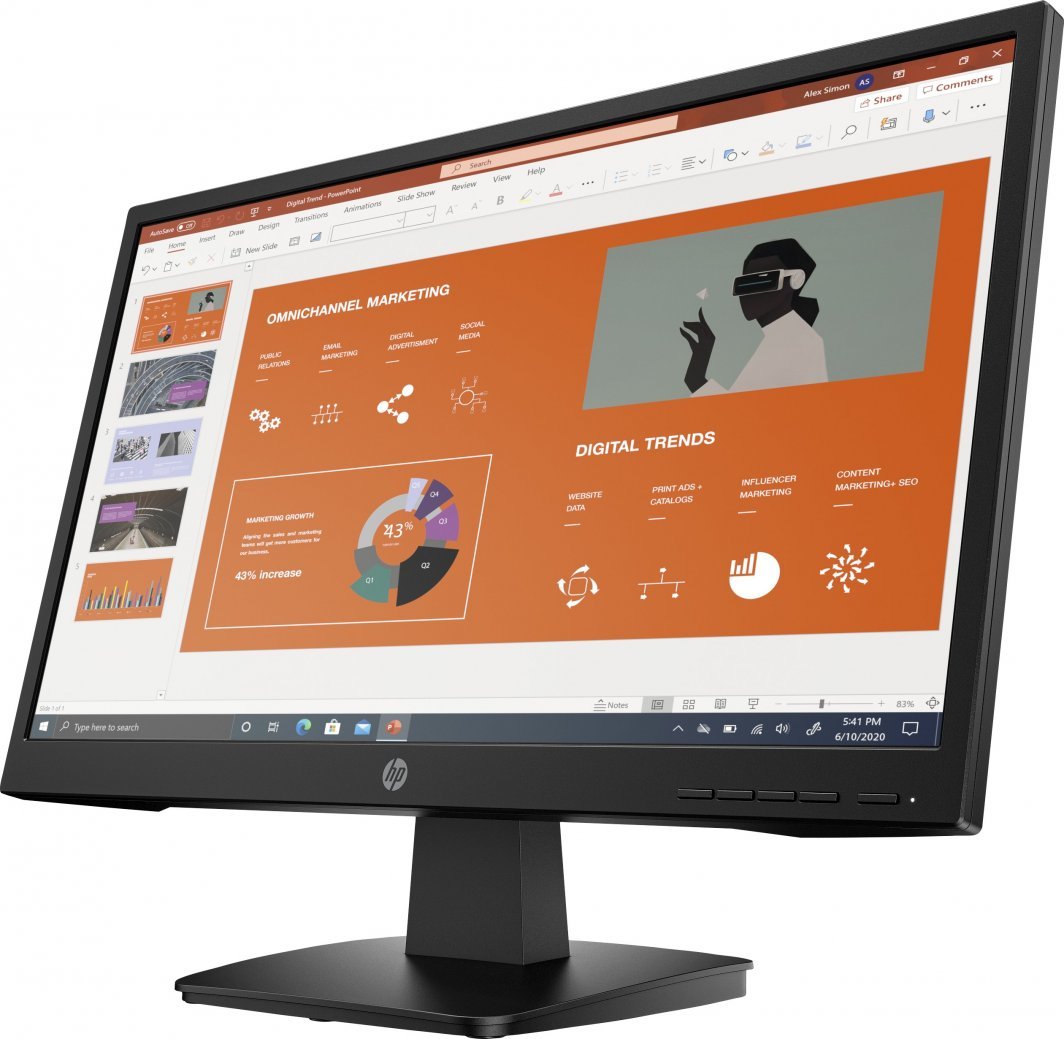 Monitor HP P22va G4, 21.5", Full HD, i zi