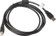 Kabllo USB Lanberg CA USBA 11CC 0018 BK, USB A në USB B, 1.8 m, e zezë