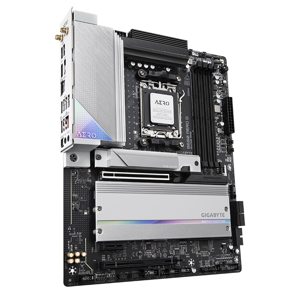Pllakë amë Gigabyte B650 AERO G, AM5, DDR5, e zezë