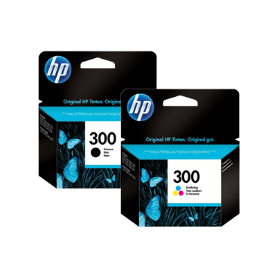 Kuti bojë printeri HP 300, origjinale, e zezë dhe me ngjyra