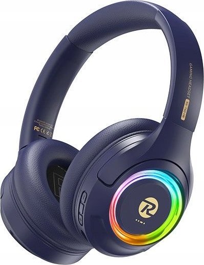 Kufje Bluetooth Remax RB-760HB, V5.3, LED, blu