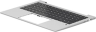 Tastierë laptopi HP N08385-051, me kapak të sipërm, e zezë