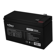 Bateri UPS NJoy GP07122F, 12V, 7Ah, e zezë