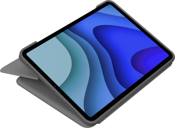 [OUTLET] Mbrojtëse Logitech Folio Touch me tastierë për Apple iPad Pro 11 " (gjenerata 1,2,3), UK, e hirtë
