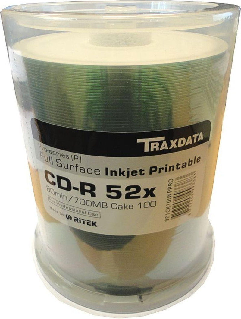 CD Traxdata, 700 MB, 52x, 100 copë
