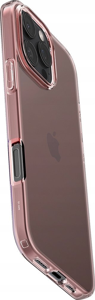 Kapak telefoni Spigen Crystal Flex për iPhone 16 Pro Max, transparent, rozë kristal 4