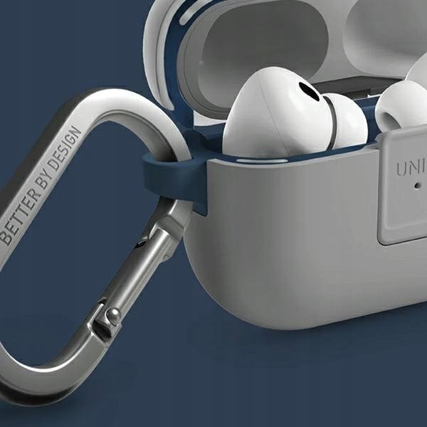 Mbulesë Uniq Clyde Lock Case për AirPods Pro 2, 2022 2023, blu gri e errët