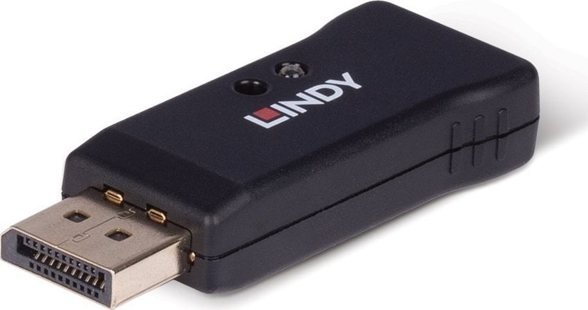 Adapter DisplayPort Lindy 1.4 EDID Emulator, USB, i zi