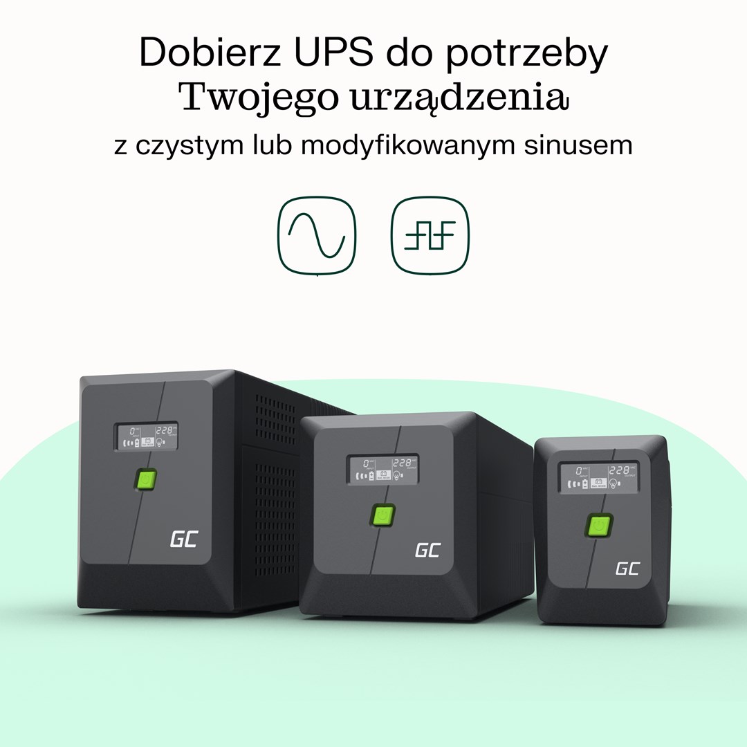 UPS Green Cell PowerProof 1000VA, 600W, i zi