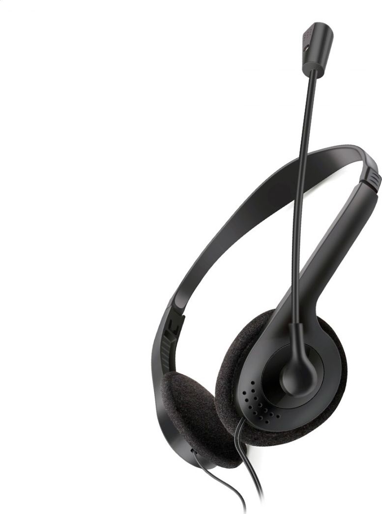 Слушалки Fiesta FIS1020, со микрофон, USB конекција, црни