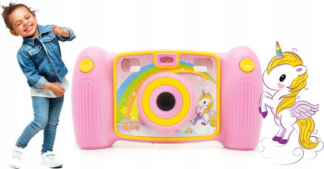 Aparat fotografik për fëmijë EasyPix KiddyPix Mystery, Full HD, ekran 2", rozë