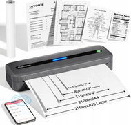 Printer etiketa Phomemo M832, termik portativ A4, Bluetooth, gri