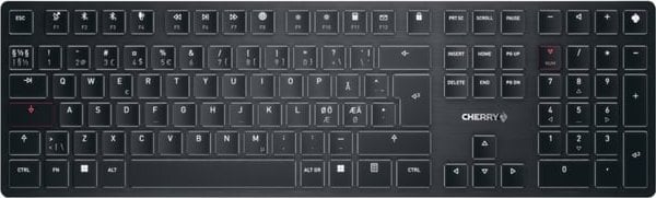 Тастатура TRITON CHERRY, wireless, Nordic, Црна