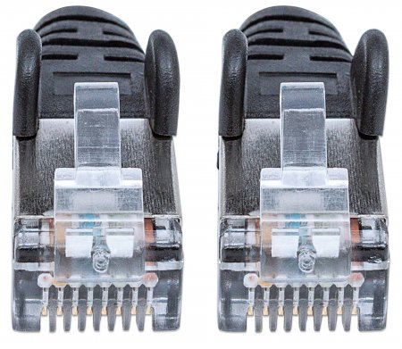 Kabllo rrjeti Intellinet Patch Cord Cat6A, SFTP LSZH, 0.5m, e zezë