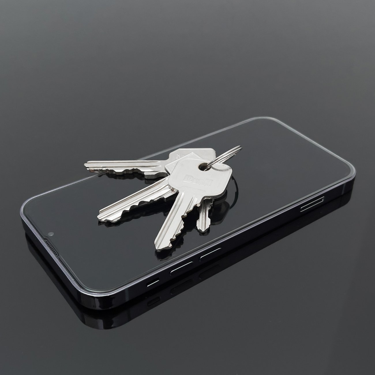 Xham mbrojtës Wozinsky Privacy Glass për iPhone 15 Pro, filtër Anti Spy, kornizë e zezë