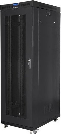 Kabinet rack në këmbë Linkom 19", 42U, 800x1200 mm, i zi