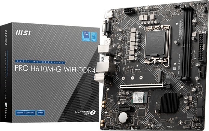Motherboard MSI PRO H610M G WIFI DDR4, Intel H610, Wi Fi, ATX
