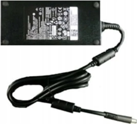 Adapter karikues për laptop Dell 180W Barrel 7.4 x 5mm, 19.5V, prizë UK, i zi