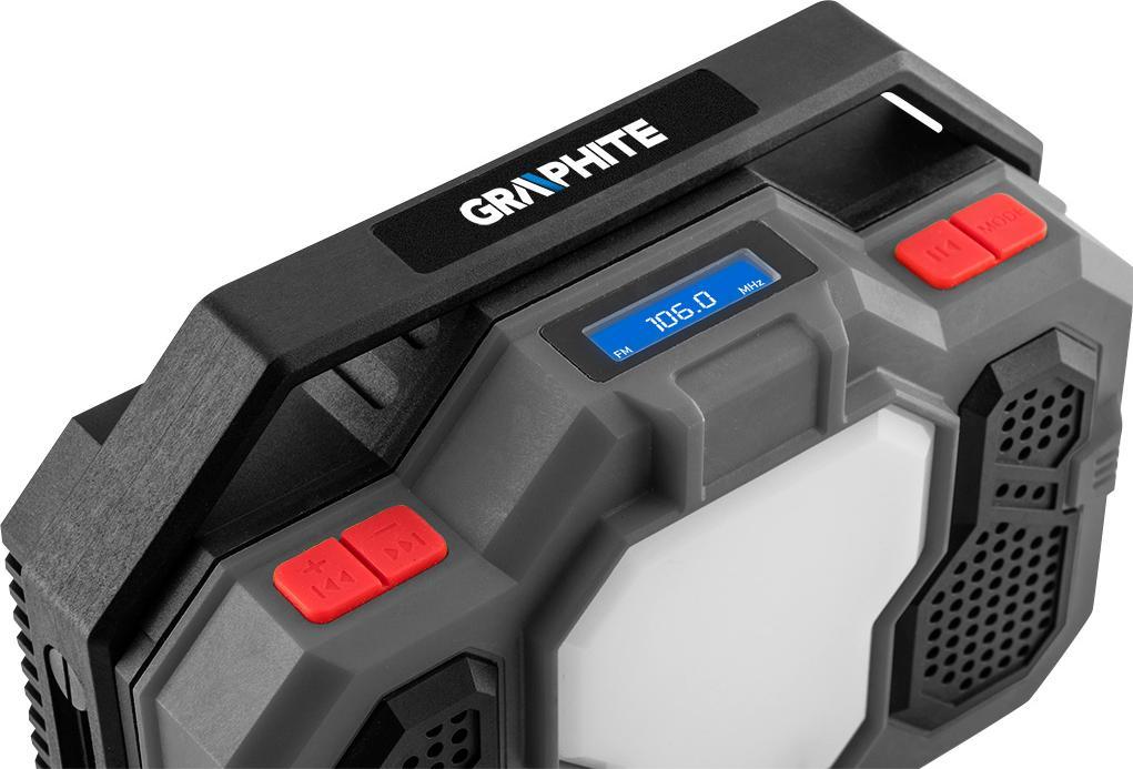 Radio ndërtimi Graphite 58GE104, Bluetooth, LED, gri