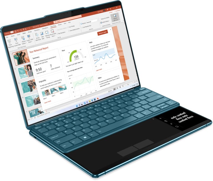 [OUTLET] Laptop Lenovo Yoga Book 9 13IRU8, 13.3", Intel Core i7, 16GB RAM, 1TB SSD, Intel Iris Xe Graphics, i kaltër	