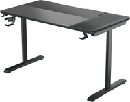 Tavolinë gaming TX3 LAB X Lite, ergonomike, sipërfaqe xhami e temperuar, e zezë