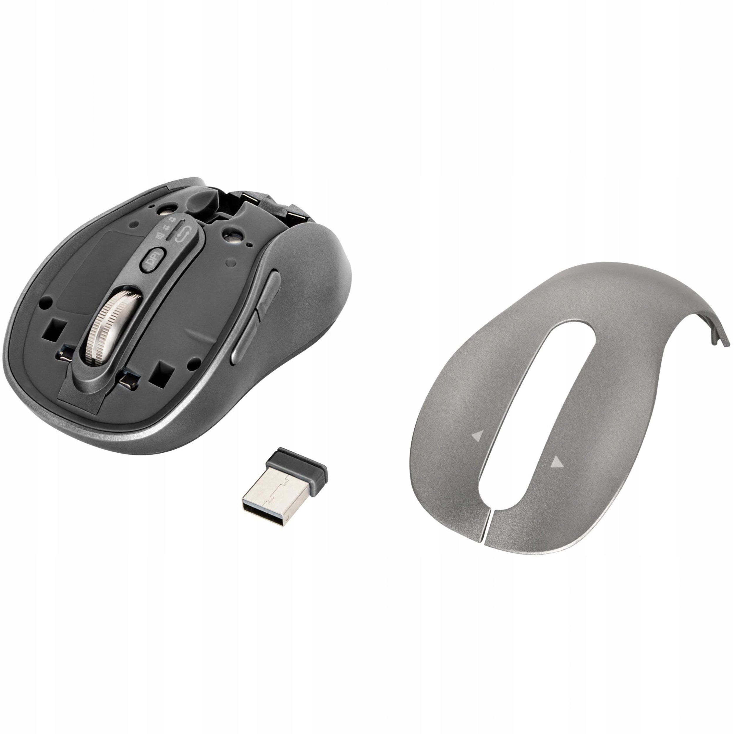 Mouse pa tel Yenkee YMS 2010SR WL GYRO, optik, 3200 DPI, gri