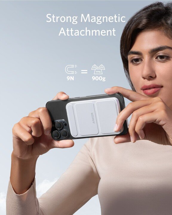 [OUTLET] Powerbank magnetik Anker PowerCore Mag-Go, 5000mAh, i bardhë