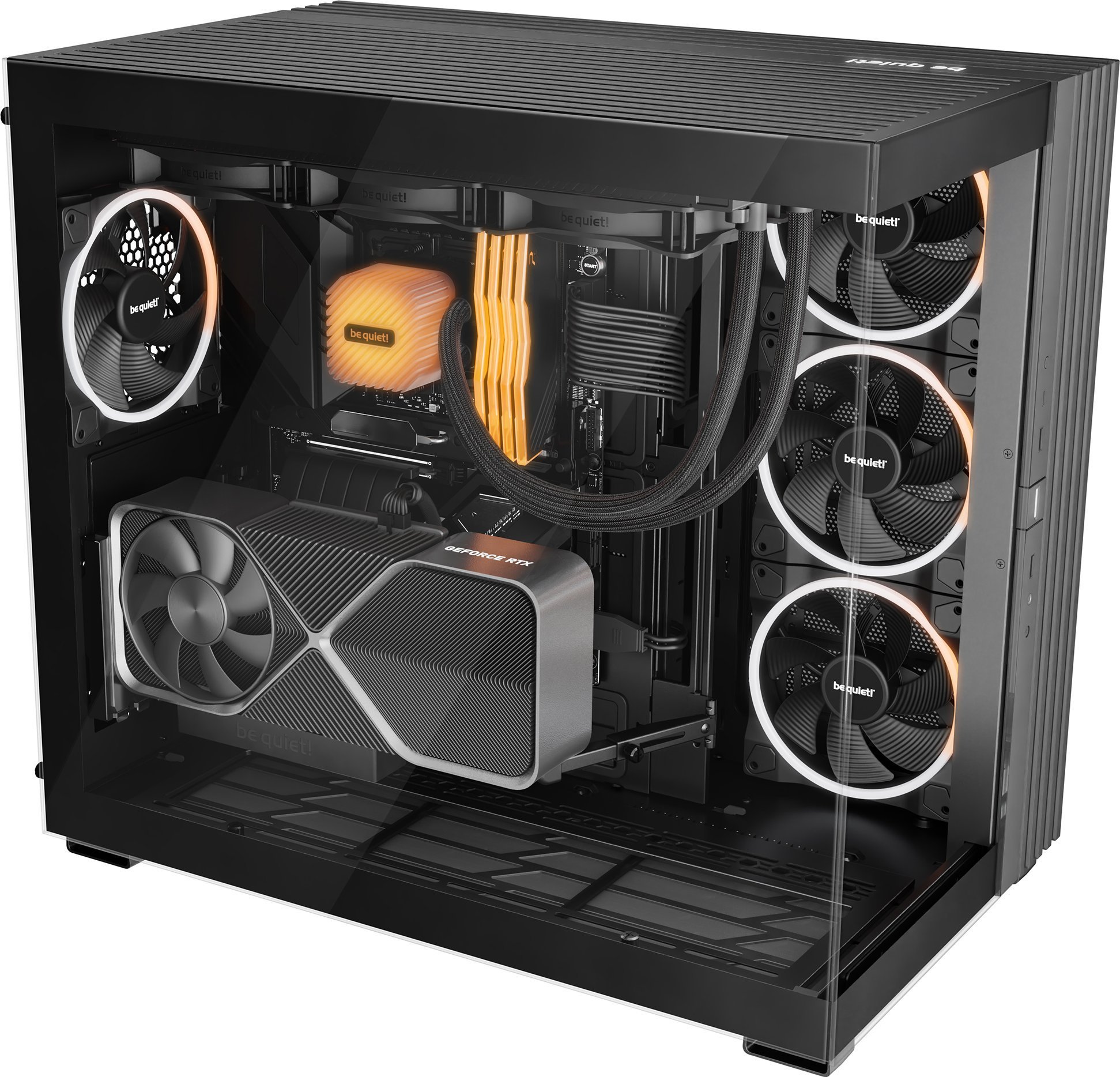 Kasa PC Be Quiet! Light Base 900 DX, Full Tower, ARGB, e zezë