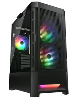 Kasë për PC COUGAR AIRFACE RGB, e zezë