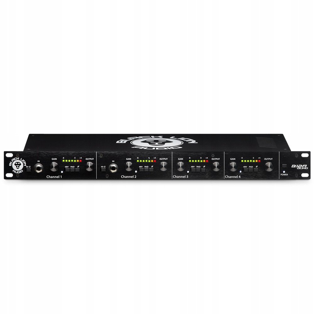 Preamp mikrofoni Black Lion Audio B12AQUAD, 4 kanale, profesional, i zi