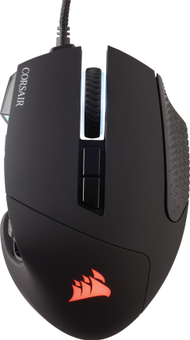 Corsair Scimitar RGB Elite Оптички MMO Гејминг Глушец, Црн