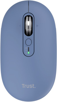 Безжичен глушец Trust Seron Slim Multi, Hyperscroll, Bluetooth, син
