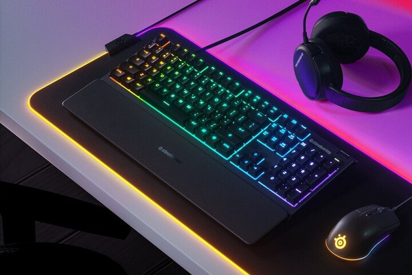 Tastierë Steelseries Apex 3, US, e zezë