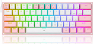 Tastierë mekanike Redragon K617 Fizz, 61 taste, RGB, rozë