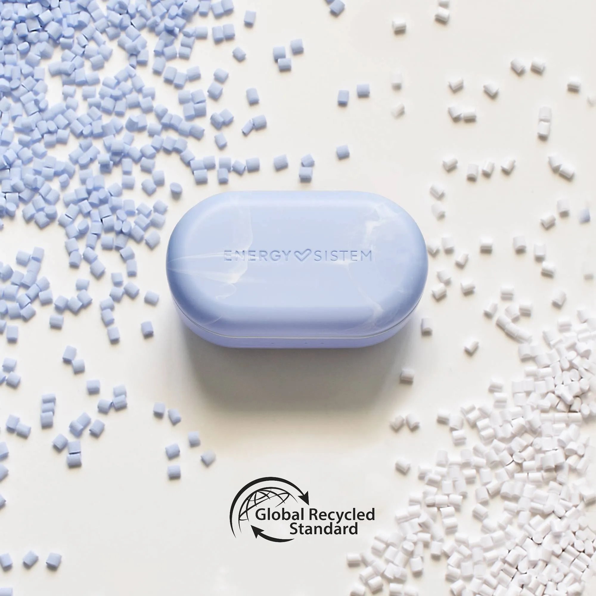 Kufje pa tela Energy Sistem Senshi Eco, TWS, Bluetooth, blu e hapur