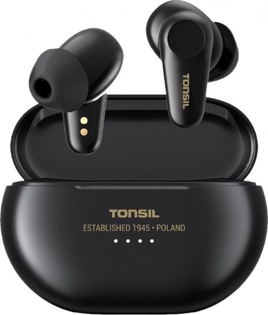 Kufje pa tela Tonsil T65BT, Bluetooth, me mikrofon, të zeza