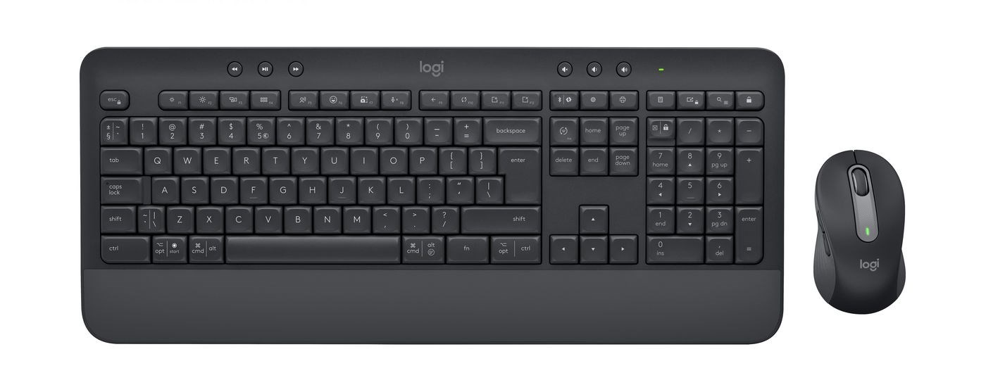Set tastierë dhe maus MK650, Wireless, e hirtë
