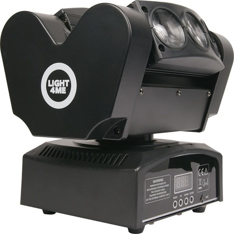Efekt drite Light4Me Spider Head 6x10, 6x10W LED RGBW, DMX, i zi