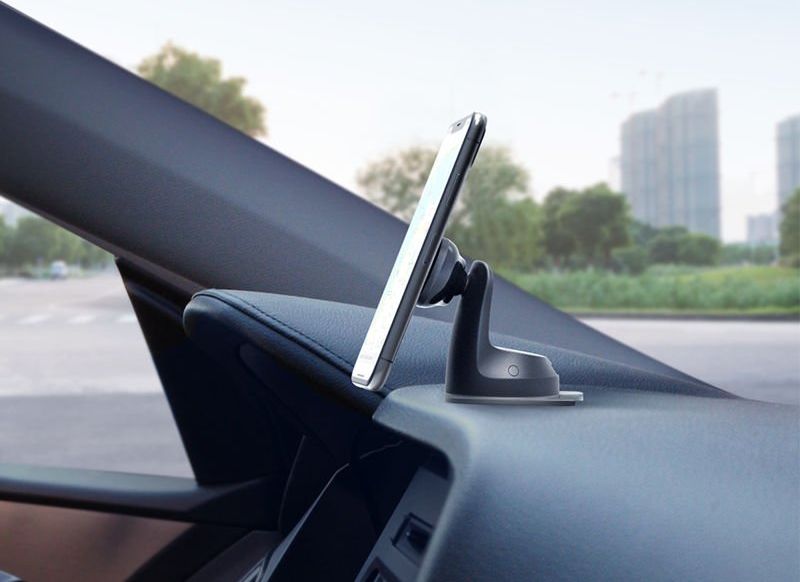 Mbajtës magnetik për veturë iOttie iTap 2 HLCRIO156, për xham dhe pult, me vakum, i zi