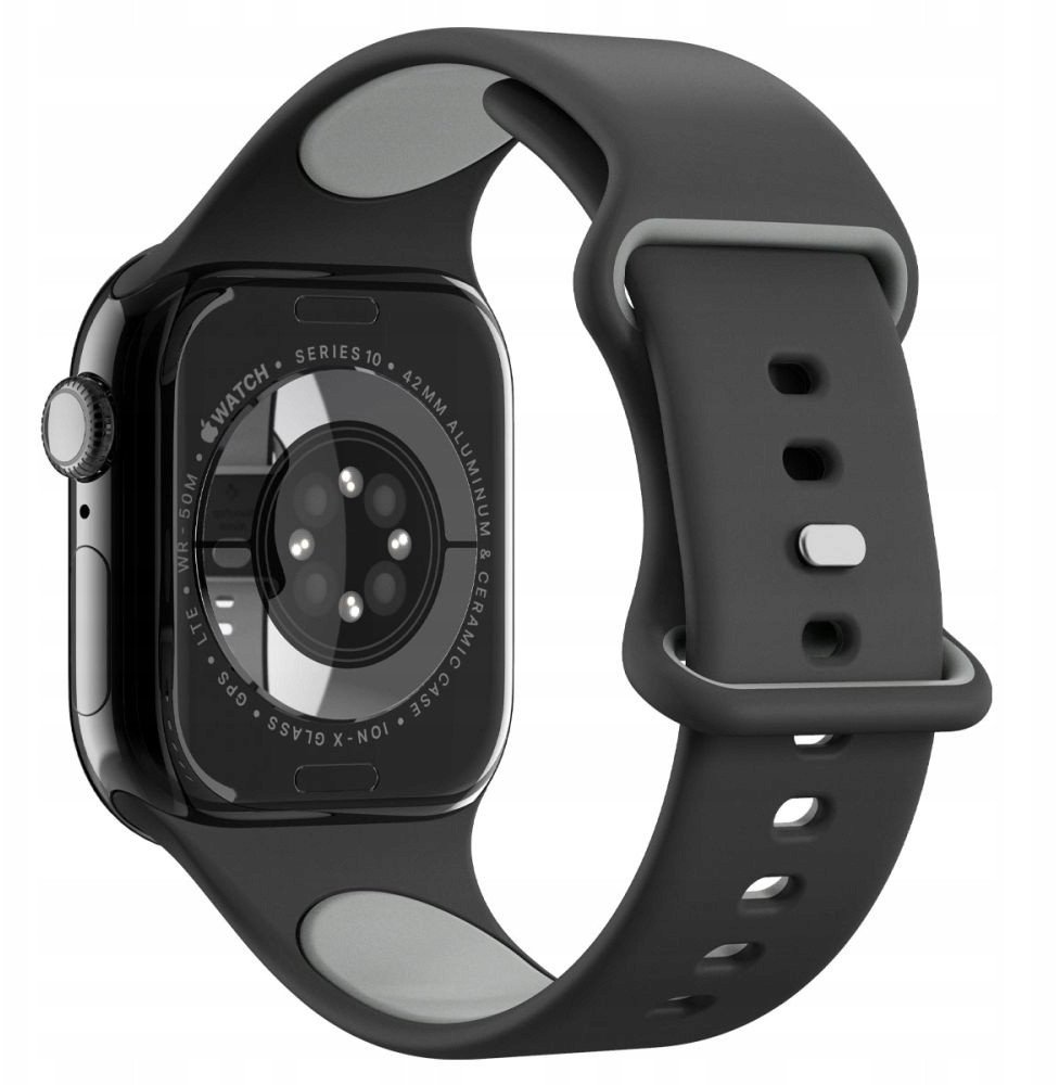 Rrip ore Spigen Nano Pop Band, për Apple Watch 40mm 41mm 42mm, Black Sesame i zi
