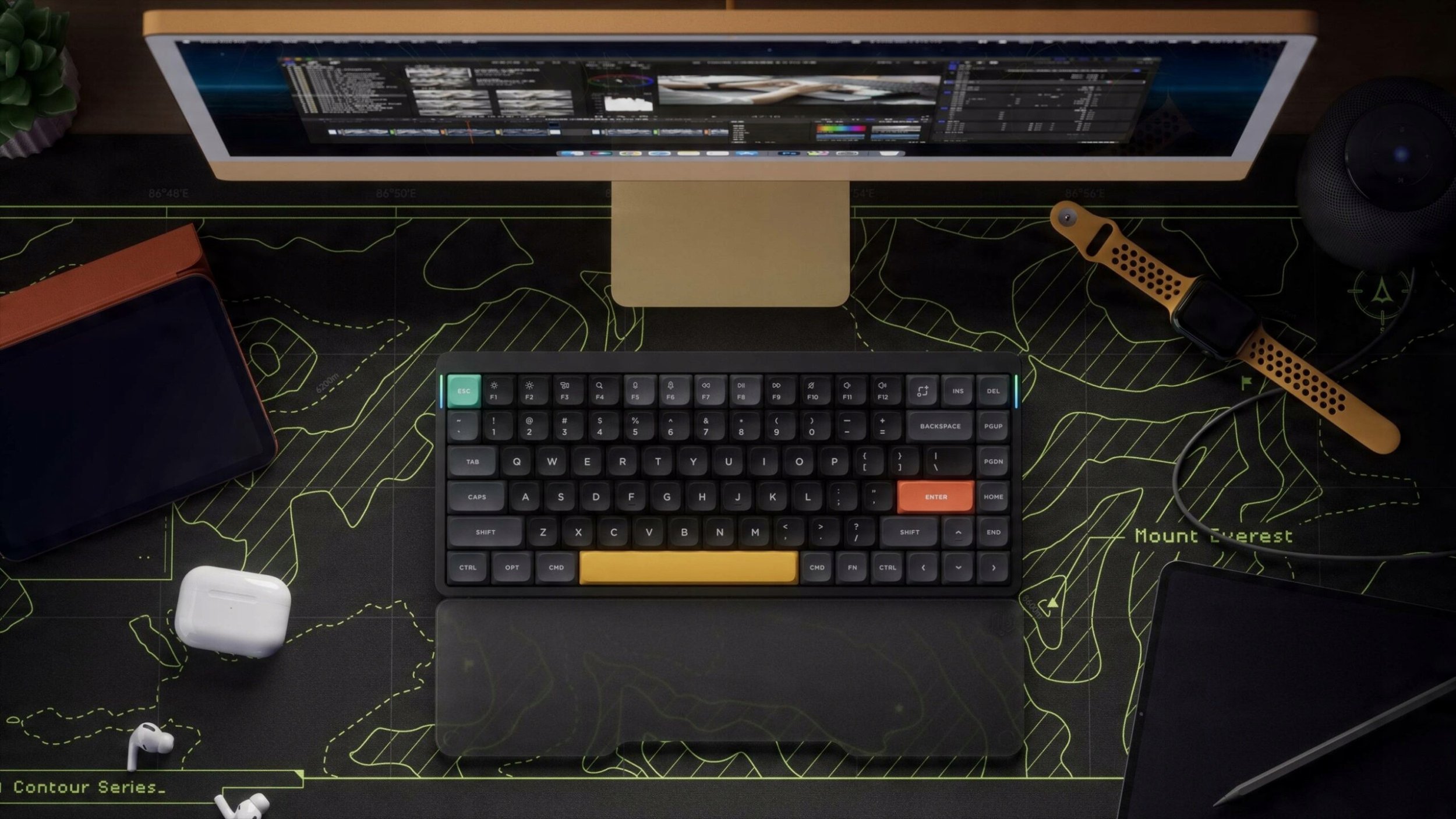 Tastierë mekanike NuPhy Air75 V2, 75%, wireless, RGB, e zezë