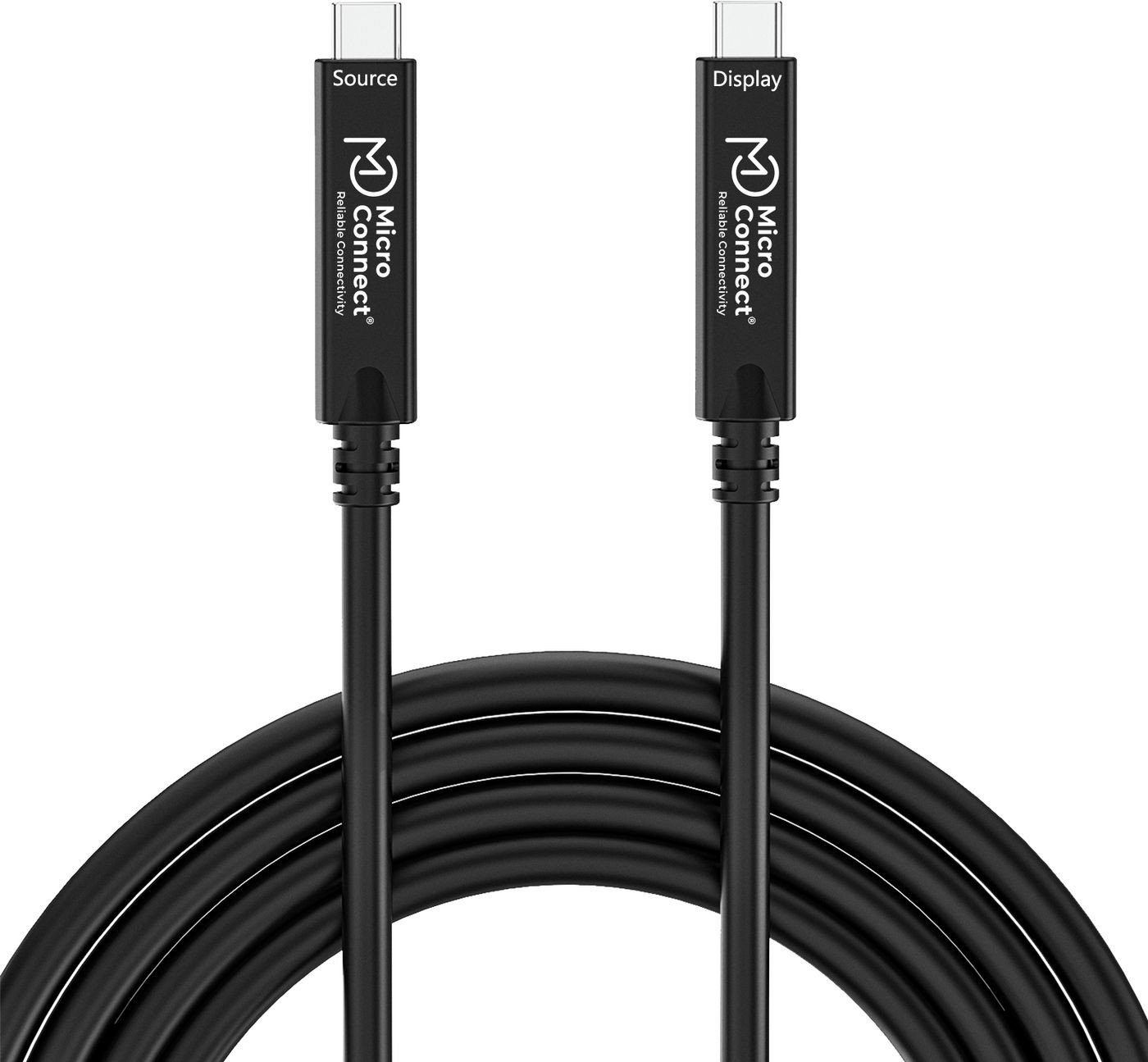 Kabllo USB C Microconnect, USB C në USB C, 5m, e zezë