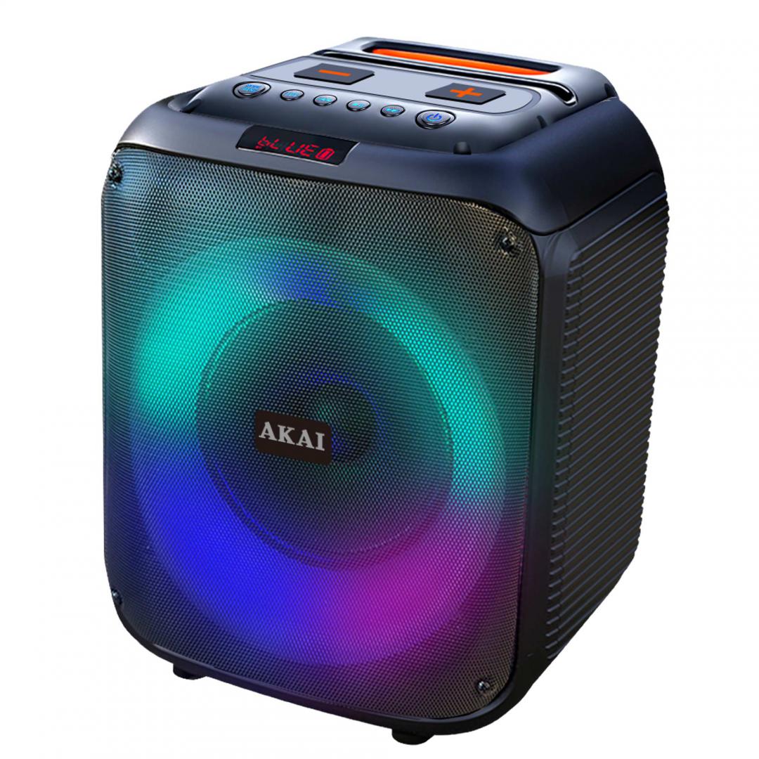 Kutí zëri portative Akai Abts-V30, 40W RMS, Bluetooth, e zezë