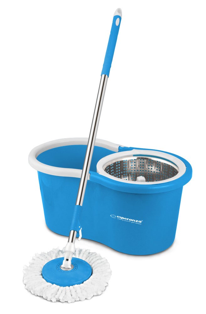 Mop rrotullues Esperanza Perfect Clean EHS006, kovë me rrotullim 360°, shkop inoksi