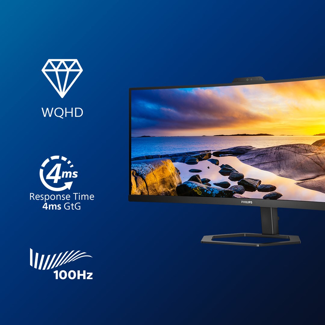 Monitor Philips 5000 series 34E1C5600HE/00, 34", 4K Ultra HD, 4ms, i zi