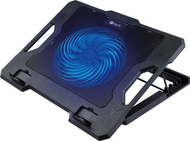 Bazë ftohëse për laptop C-Tech CLP-S100, deri 17", me ventilator, me dritë blu